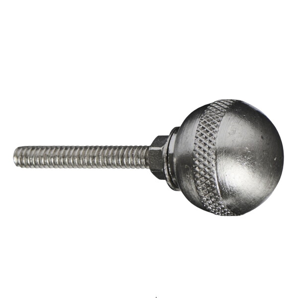 Ib Laursen Kovová úchytka Antique / knurled pattern Ø 2 cm, stříbrná barva, kov