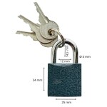 Zámek visací ocelový, 25 mm