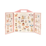 Konges Sløjd Kouzelná kniha samolepek Kitty Friends, růžová barva, papír