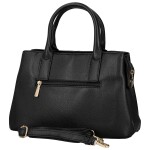 Luxusní dámská koženková kabelka do ruky Coveri Korina, černá