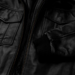 Pánská Kožená Bunda Cassian Celeste Brixton Černá Velikost: L