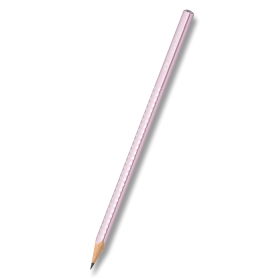 Grafitová tužka Faber-Castell Sparkle - perleťová světle růžová, tvrdost B