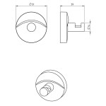 NOVASERVIS - Věšák Metalia 11 chrom 0109,0