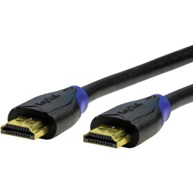 LogiLink HDMI kabel Zástrčka HDMI-A, Zástrčka HDMI-A 10.00 m černá CH0066 4K UHD, Audio Return Channel, pozlacené kontakty HDMI kabel
