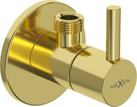 MEXEN - Rohový ventil R2 pro vodovodní baterie 1/2"x3/8", zlatá 79972-50