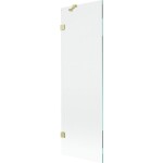 MEXEN/S - Lunar vanová zástěna FIX 60 x 150, transparent, zlatá kartáčovaná 897-060-000-55-00