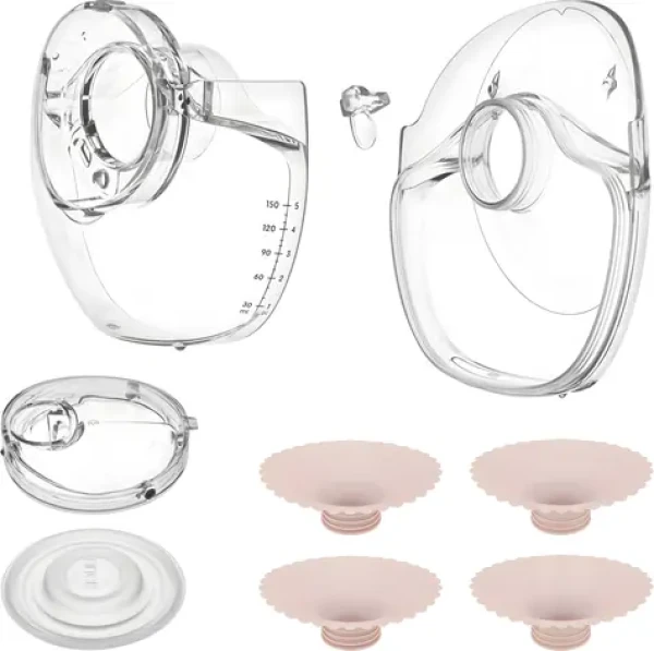 LIONELO Náhradní díly FIDI Free Slim / Náhradní díly / nástavce 17-24 mm / membrána / ventil / nádobka (LOC-FIDI FREE SLIM SPARE PARTS SET)