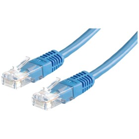 Roline 21.15.0544 RJ45 síťové kabely, propojovací kabely CAT 5e U/UTP 2.00 m modrá 1 ks - Roline 21.15.0544 UTP patch, kat. 5e, 2m, modrý
