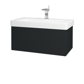 Dřevojas - Koupelnová skříňka VARIANTE SZZ 85 pro umyvadlo Laufen Pro S - L03 Antracit vysoký lesk / L03 Antracit vysoký lesk 163785