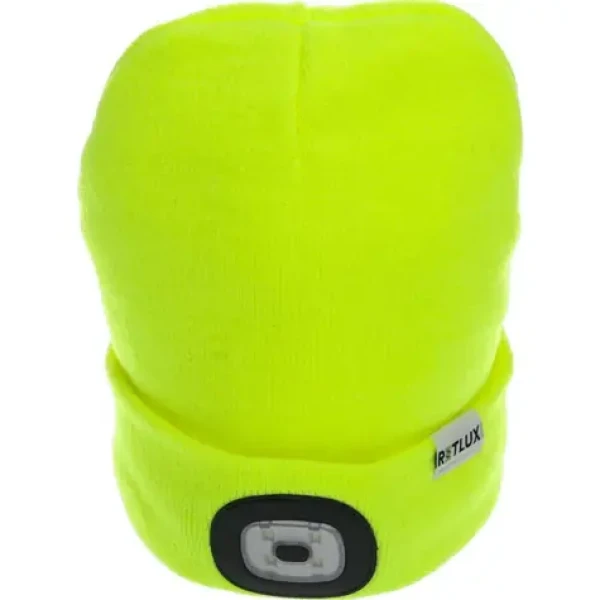 RETLUX RLB 101 Svítící nabíjecí čepice žlutá / 50 lm / 5500 K (8590669333646)