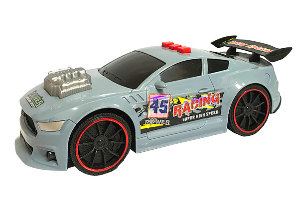 Auto závodní s efekty 21 cm