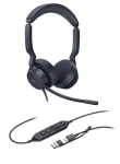 Yealink UH44 Dual (MS Teams) černá / Stereo náhlavní souprava / mikrofon / USB-C USB-A / kabel 2,15 m (UH44DualTeamsUSB-C/A)