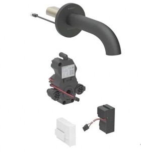GEBERIT - Piave Elektronický umyvadlový ventil pod omítku, síťové napájení, easy to clean, matná černá 116.261.14.1