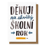 Přání Děkuji za skvělý školní rok