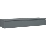 MEXEN/S - Orio koupelnová skříňka pod umyvadlo 160 cm s deskou, 1 šuplík, grafit mat 91A10-16023-1-BFC66
