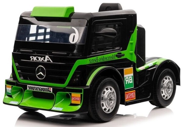 Mamido Dětský elektrický kamion Mercedes Axor LCD zelený