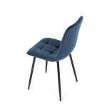 Jídelní židle, modrá, sametová látka, CT-281 BLUE4