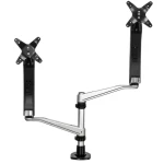 StarTech stohovatelný stojan pro 2 monitory / Stojan na monitor / nosnost 18 kg / do 30" / rotace 360° (ARMDUAL30)