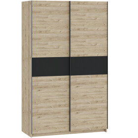 FRONTI Šatní skříň BERNO 120 - jackson hickory + antracit 22012