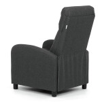Polohovací křeslo, šedá, látka, TV-W3397 GREY2