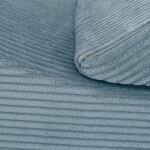 PLUSH NEST PLUSH NEST Dětská polohovatelná lenoška Prémiový modrý manšestr 145 × 35 × 45 cm