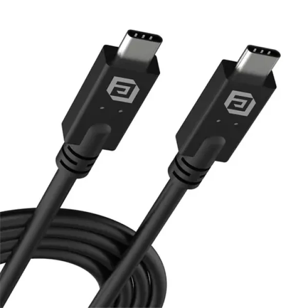 AKASA USB-C (M) - USB-C (M) 1m černá / USB4 / 40Gbps / 240W / PD 3.0 (AK-CBUB67-10BK)