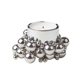 GEJST Magnetický svícen na čajovou svíčku Molekyl 1 – Chrome, stříbrná barva