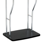 Němý sluha, výška 108 cm, MDF - černý matný lak, kov - chrom, nosnost 5 kg