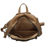 Trendy dámský koženkový kabelko-batoh Olefir, khaki