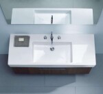 DURAVIT - Vero Umyvadlo 125x49 cm, s 1 otvorem pro baterii, s WonderGliss, alpská bílá 03291200001