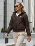Dámská přechodová bunda TY5669 hnědá - FashionStreet M