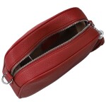 Stylová dámská koženková crossbody kabelka Danika, červená