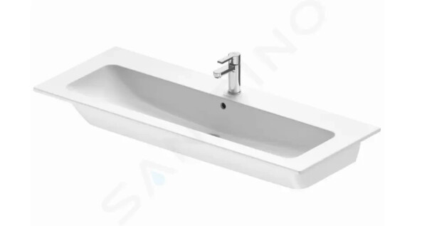 DURAVIT - ME by Starck Nábytkové umyvadlo 1230x490 mm, s 1 otvorem pro baterii, matná bílá 2361123200