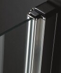 Aquatek - Glass B1 100 sprchové dveře do niky jednokřídlé 96-100, barva rámu chrom, výplň sklo - matné GLASSB1100CHM