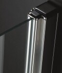 Aquatek - Glass B1 100 sprchové dveře do niky jednokřídlé 96-100cm, barva rámu chrom, výplň sklo - matné GLASSB1100-177