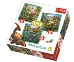 Trefl Puzzle Neobyčejný svět dinosaurů 3v1