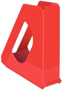Esselte Europost VIVIDA červená / Stojan na časopisy / A4 / Plast / 72 x 256 x 260 mm (623935)