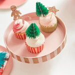 Meri Meri Sada na pečení cupcakes Gingerbread 24 ks, hnědá barva, papír