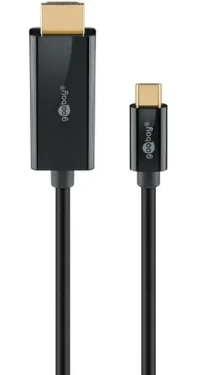 Goobay USB-C - HDMI kabel černá / Adaptérový kabel / 4K 60Hz / 1 m (75696)