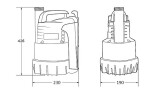 EASY PUMP EASY FLOW 300 ZB00039887 Odsátí vody až po úroveň 2-3 mm