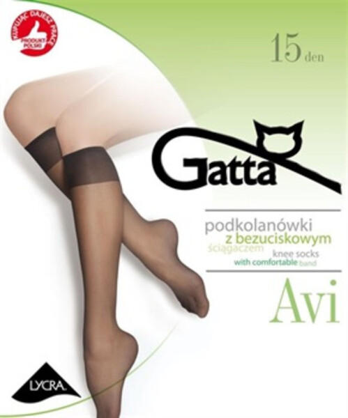 Hladké dámské podkolenky AVI - 20 DEN visone UNI