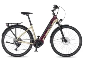 4Ever Comfort Sport 720 Dark Wine nízkonástupové elektrokolo vel. 16"