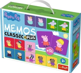Trefl - Pexeso ClassicPlus - Prasátko Peppa 4v1