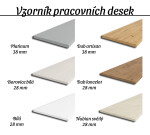 Rohová kuchyňská linka Vigo 3 Barva korpusu: Dub Lancelot + Bílý lesk