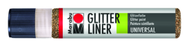 Glitter liner Marabu 25 ml - nugátová 540