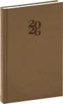 NOTIQUE Denní diář Essenza 2026 oříšek / 15 x 21 cm (PGD-DA5ES-6004)