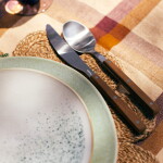 HK living Nůž 70's Wooden, přírodní barva, dřevo, kov