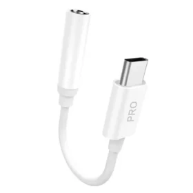 Dudao L16C Pro audio adaptér / USB-C / 3,5 mini jack / bílá (56497)
