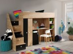 Dětský pokoj Smart 14 Barva korpusu: Dub artisan, Dveře: Černá