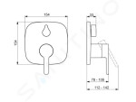 HANSA - Designo Baterie pod omítku pro 2 spotřebiče, chrom 81119593